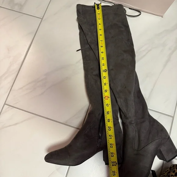 Elegant Over-the-Knee Boots in Dark Gray by Ivanka Trump - Picture 4 of 10